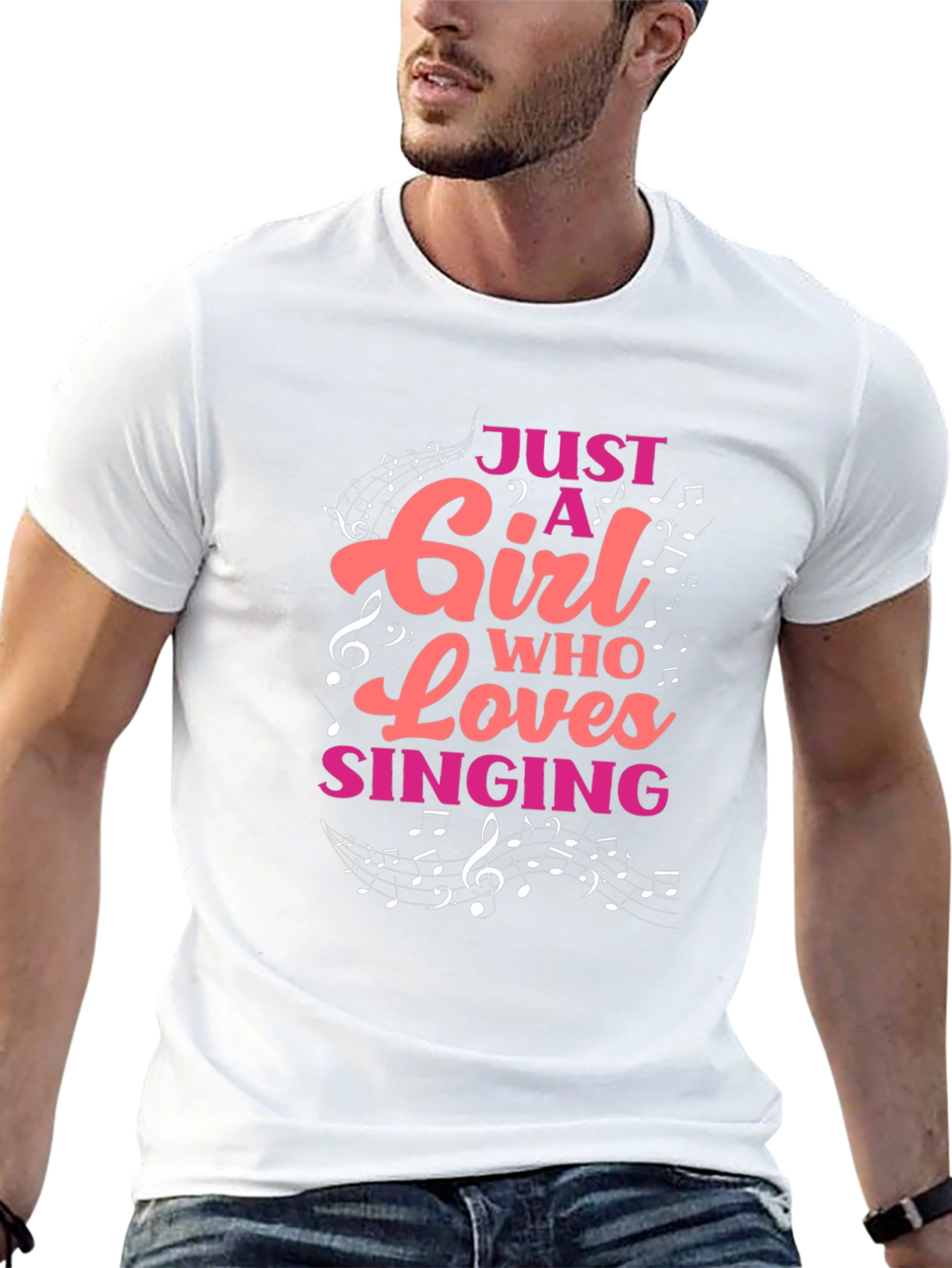Just A Girl Who Loves Singing T-Shirt