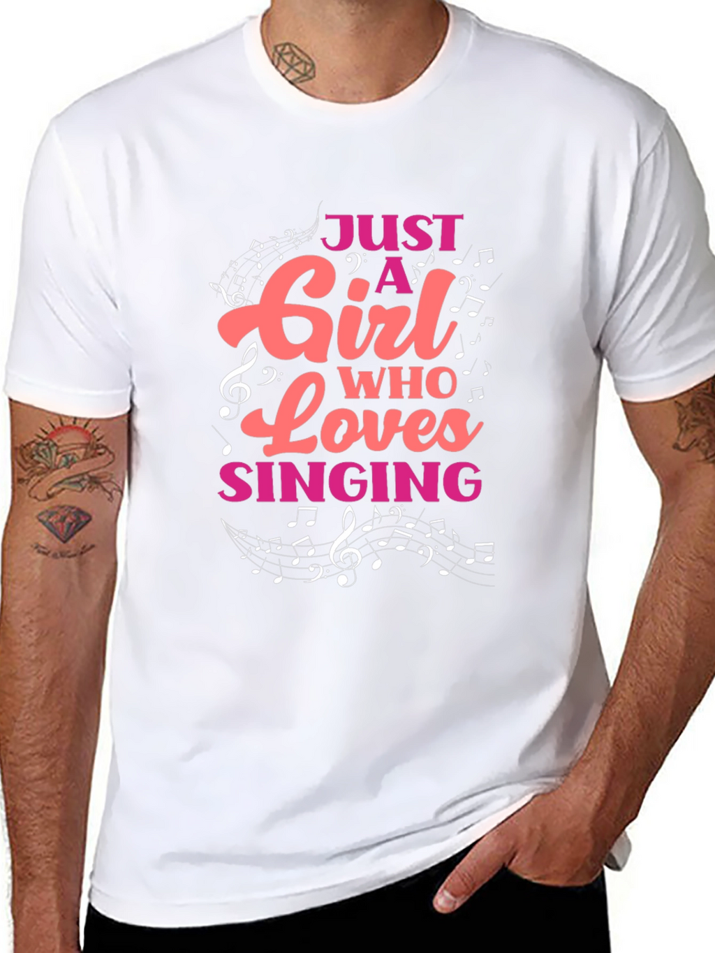 Just A Girl Who Loves Singing T-Shirt