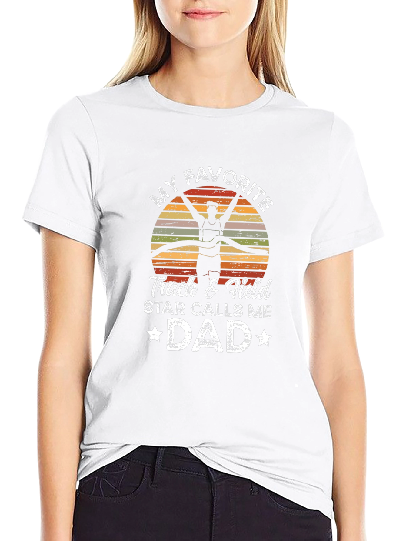 Track & Field Dad T-Shirt: Favorite Star