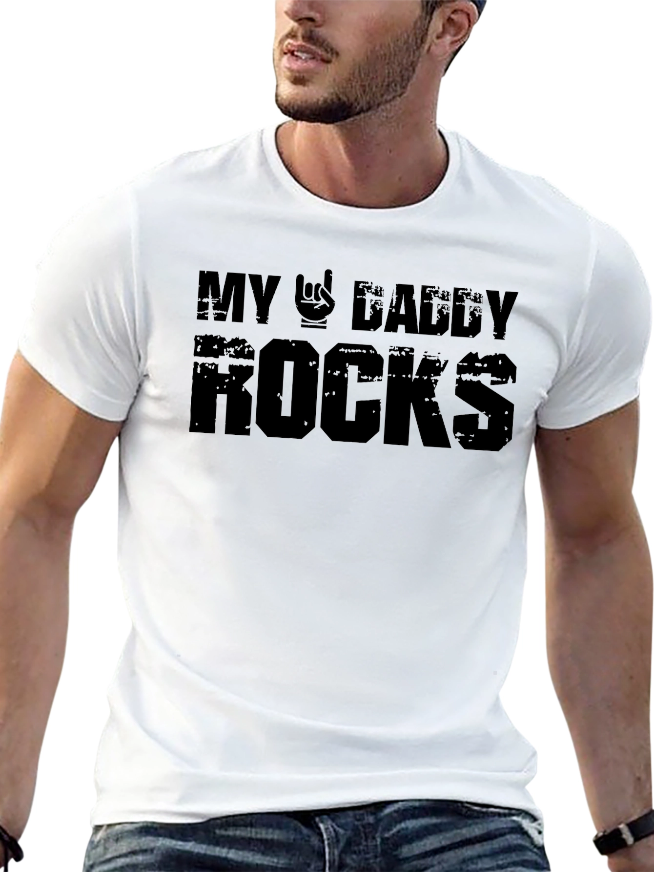 My Daddy Rocks Graphic T-Shirt