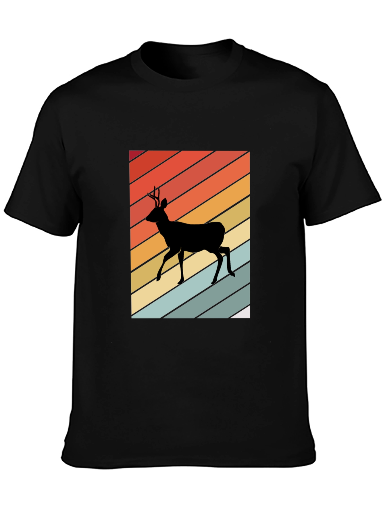 Retro Deer Silhouette T-Shirt
