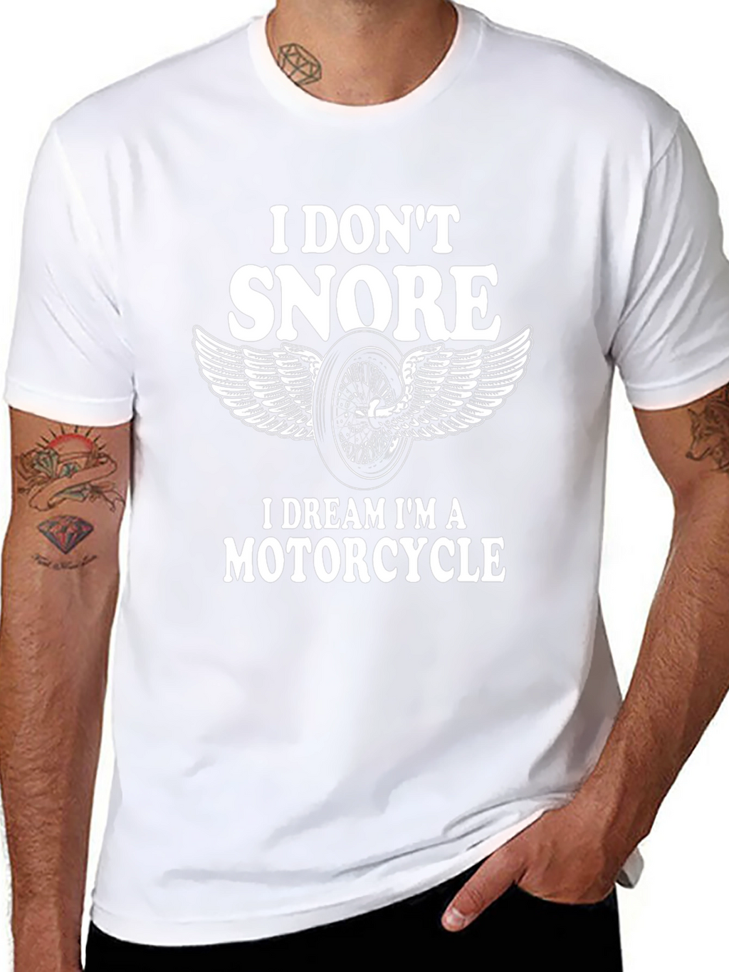 I Dont Snore Motorcycle Dream T-Shirt