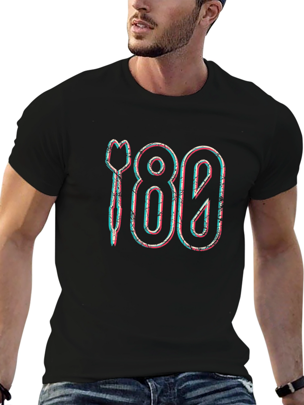 Retro 180 Darts Graphic T-Shirt