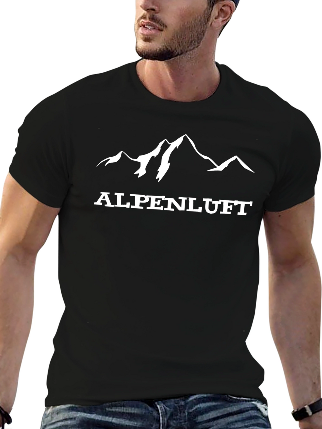 Alpenluft Mountain T-Shirt Black