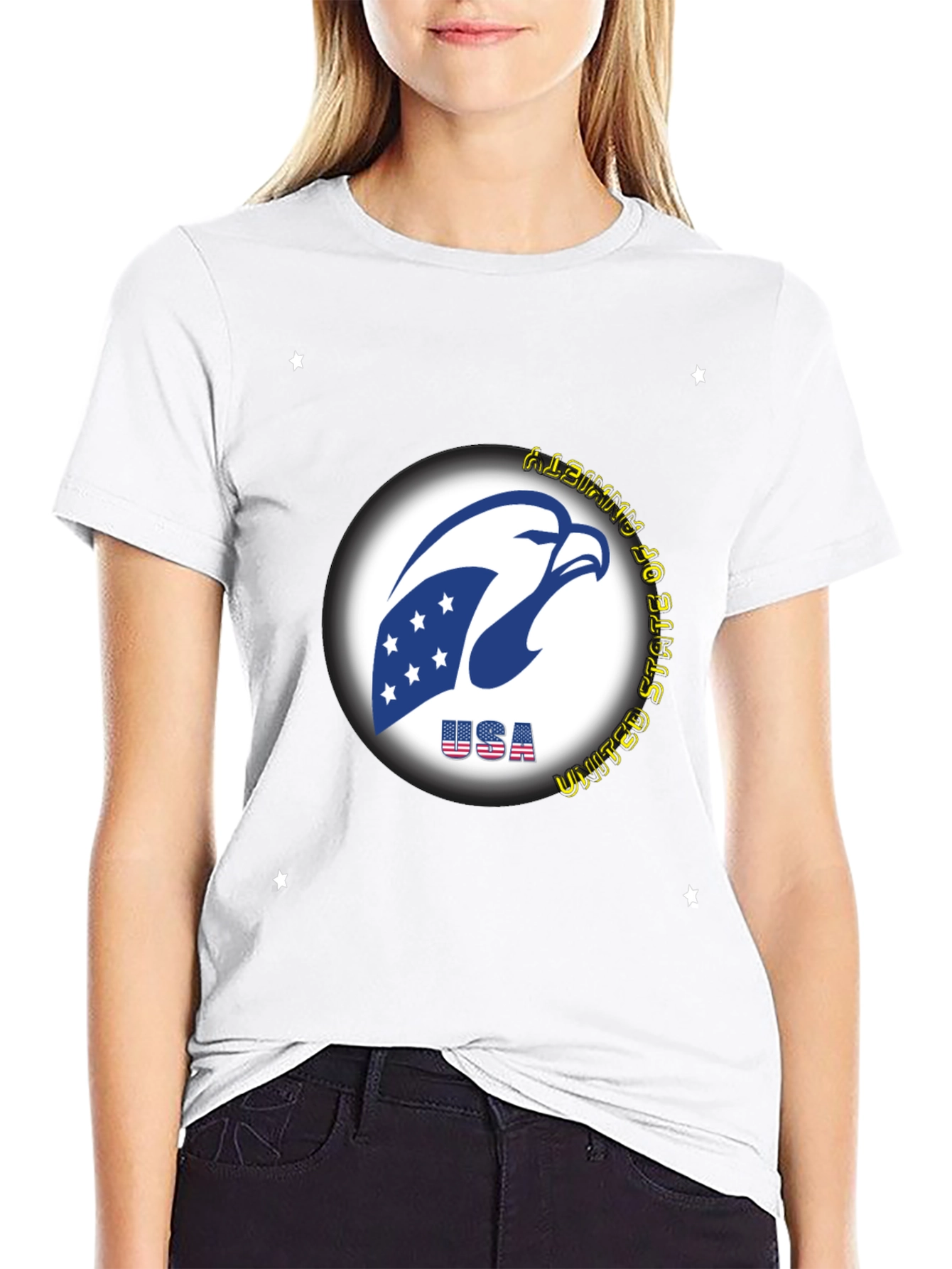 USA Eagle Graphic Tee - Patriotic Style