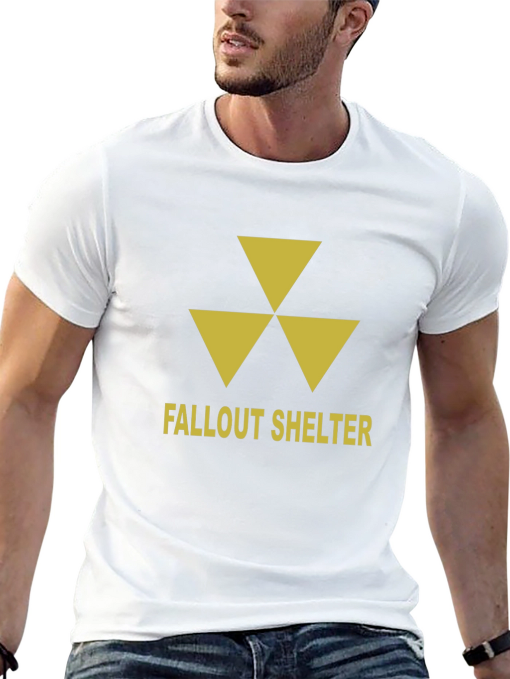 Fallout Shelter Graphic T-Shirt - Nuclear Warning Symbol