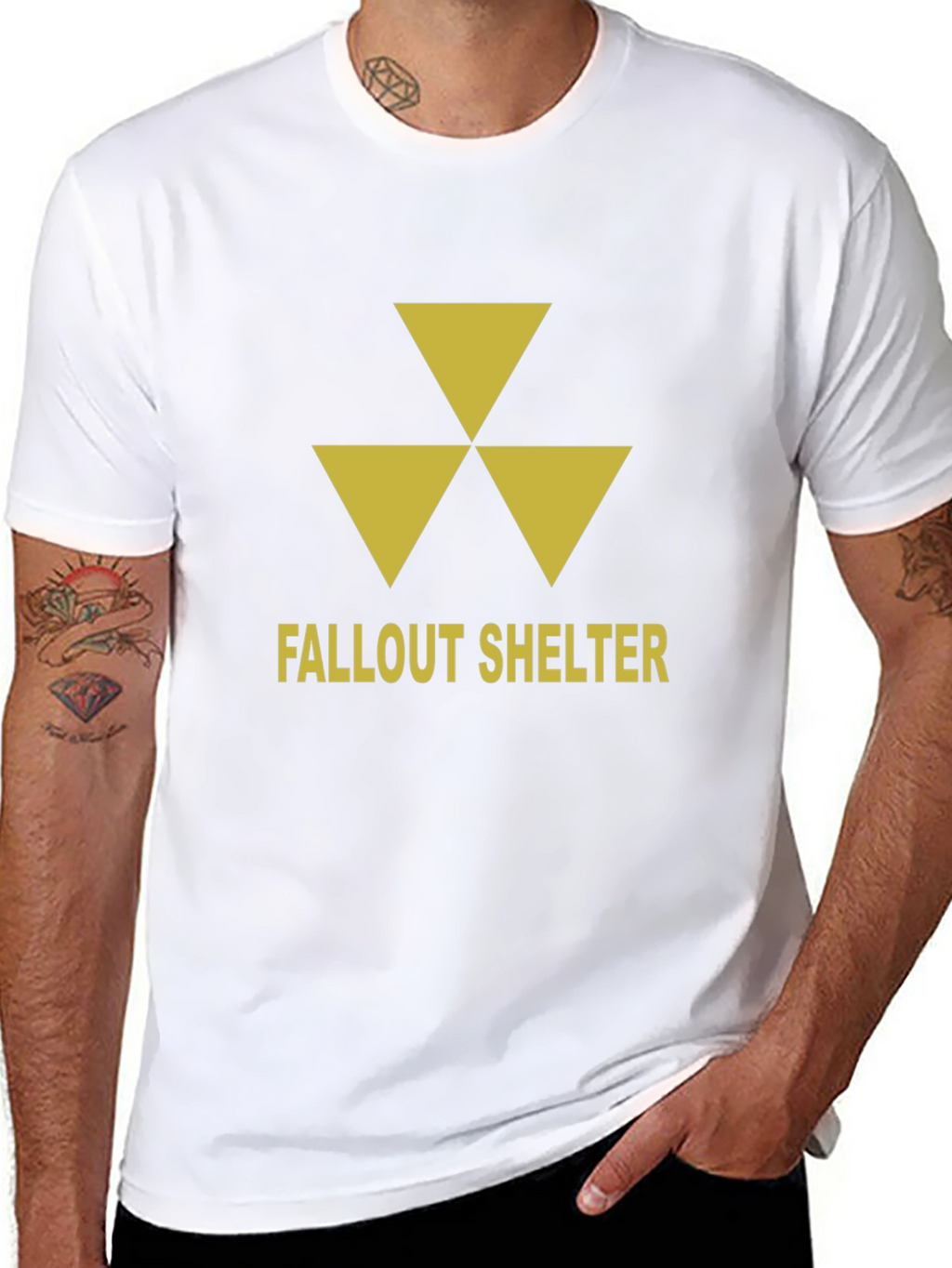 Fallout Shelter Graphic T-Shirt - Nuclear Warning Symbol