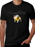 Crazy Dog Bulldog Bee T-Shirt