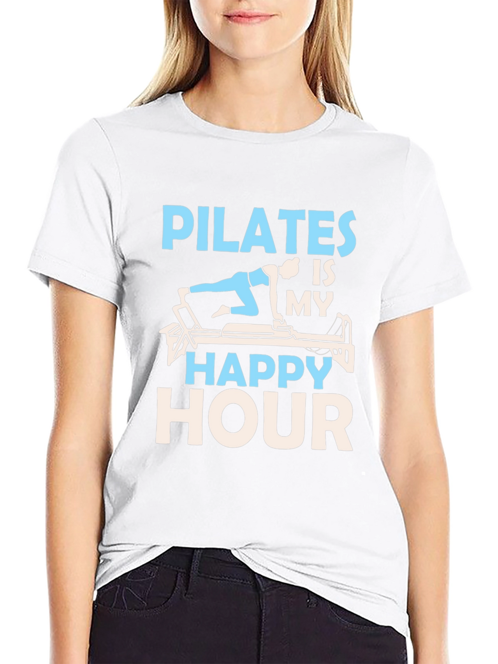 Pilates Is My Happy Hour Graphic Tee
