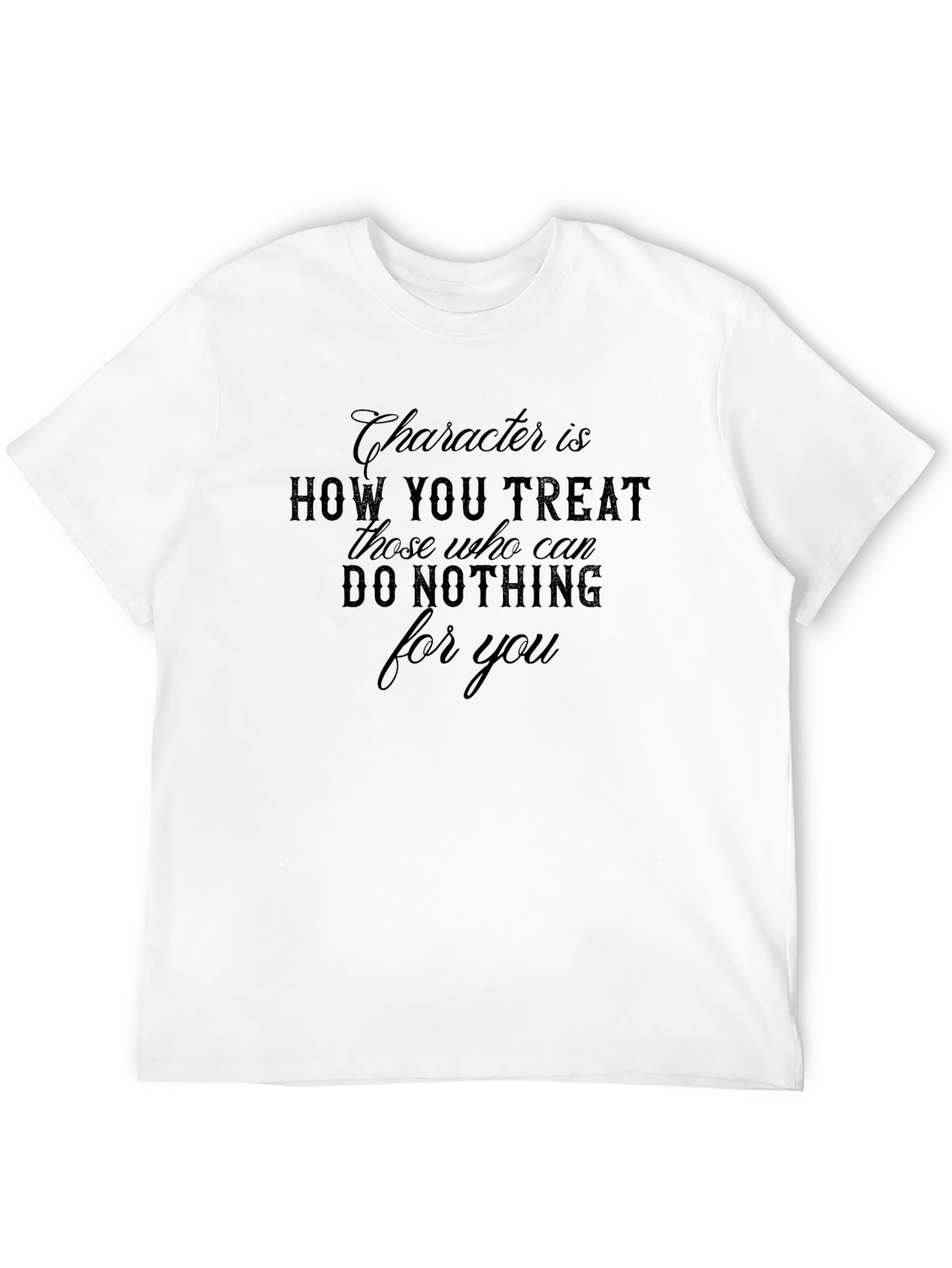 Character Quote Graphic Tee - Black