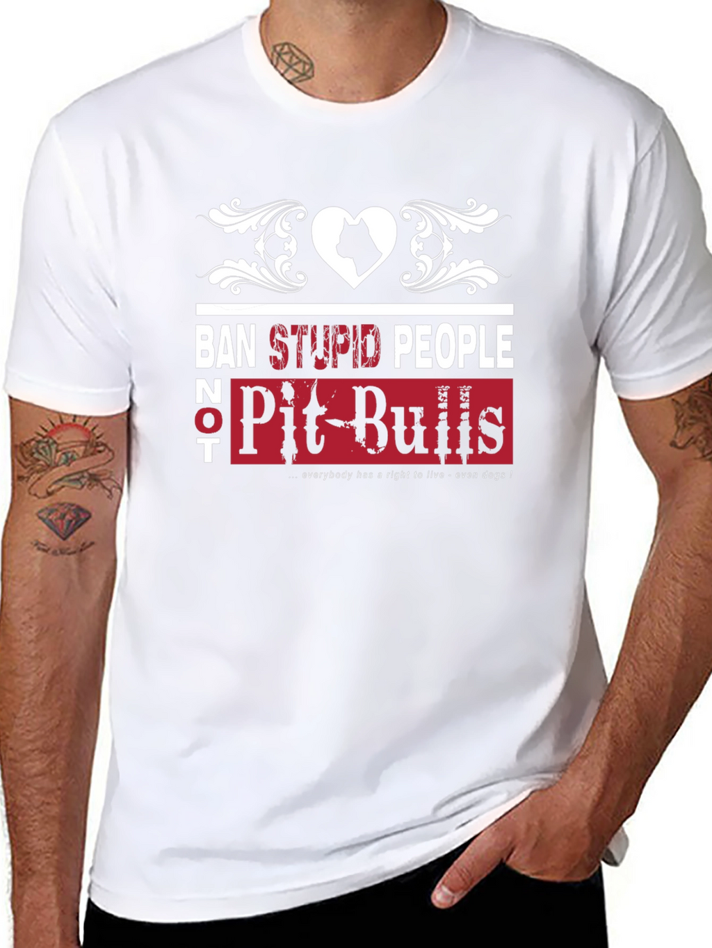 Ban Stupid People Not Pit Bulls T-Shirt