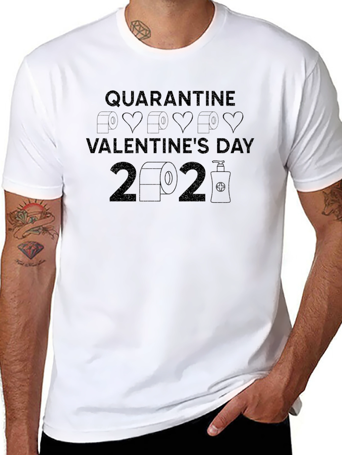 Quarantine Valentines Day 2021 T-Shirt