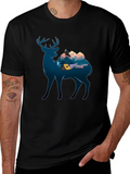 Deer Camping Graphic Tee - Nature Lover Apparel