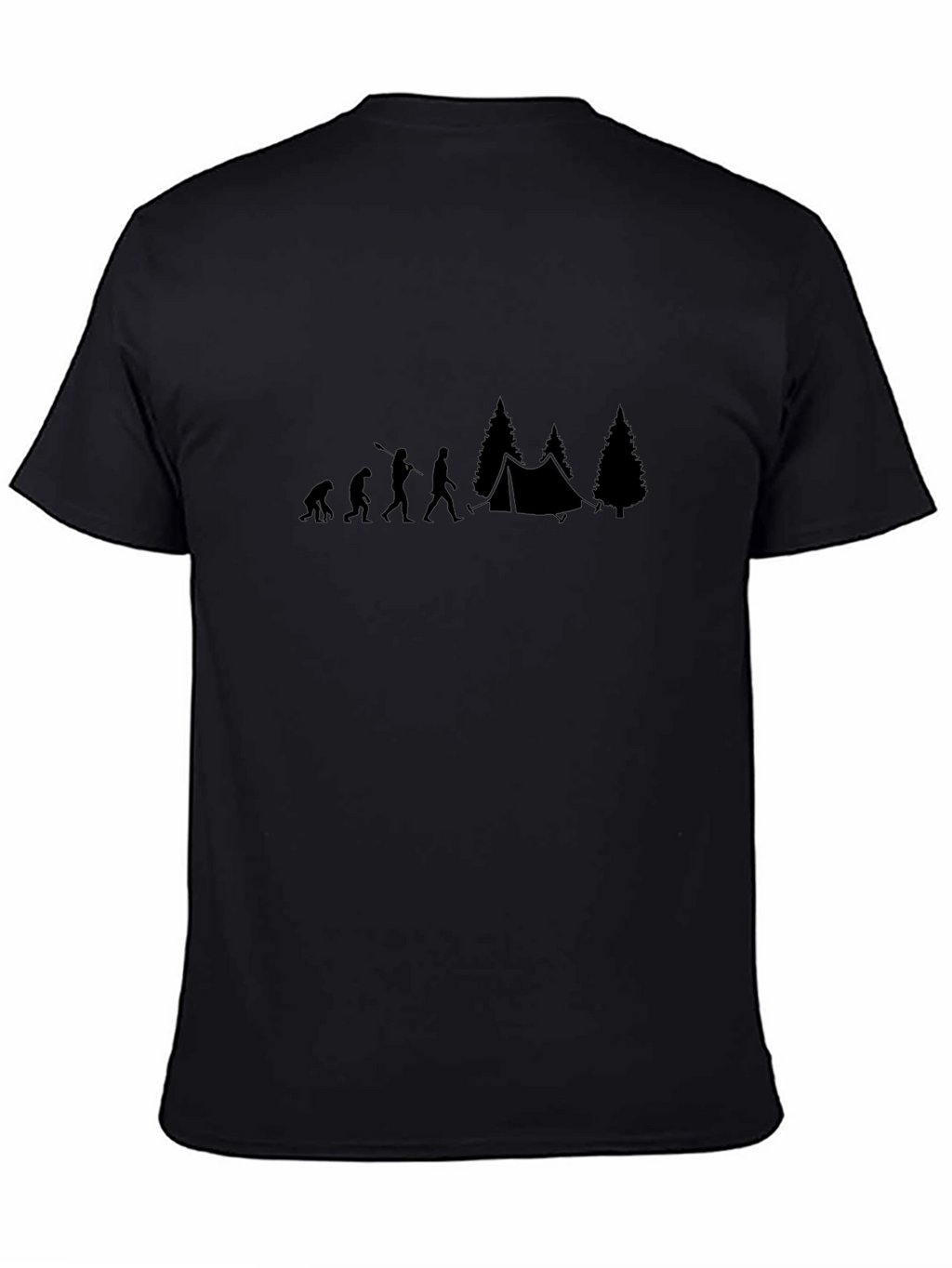 Evolution of Camping Black T-Shirt