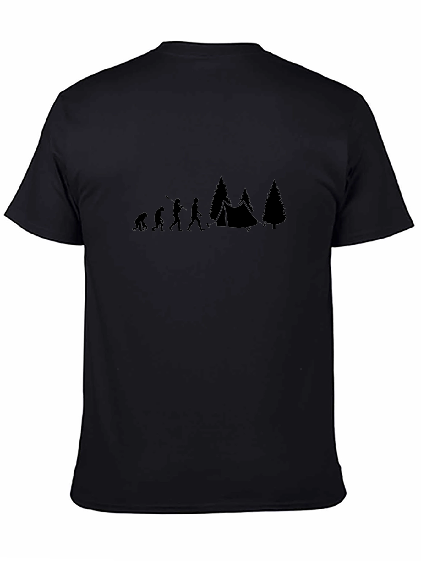 Evolution of Camping Black T-Shirt