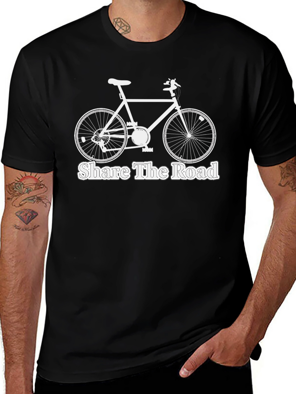Share the Road Bicycle Graphic T-Shirt