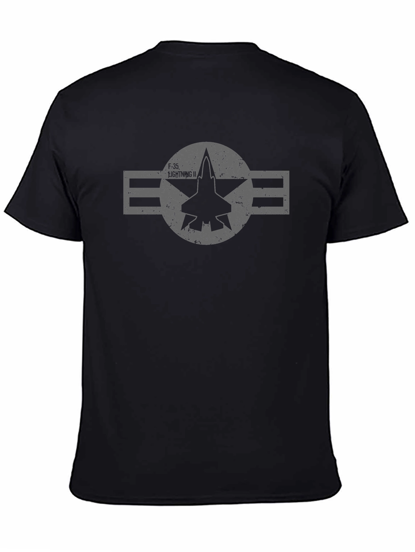 F-35 Lightning II Star Logo Black T-Shirt