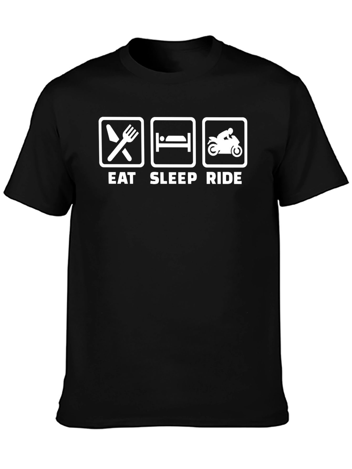 Eat Sleep Ride Graphic Tee - Biker T-Shirt
