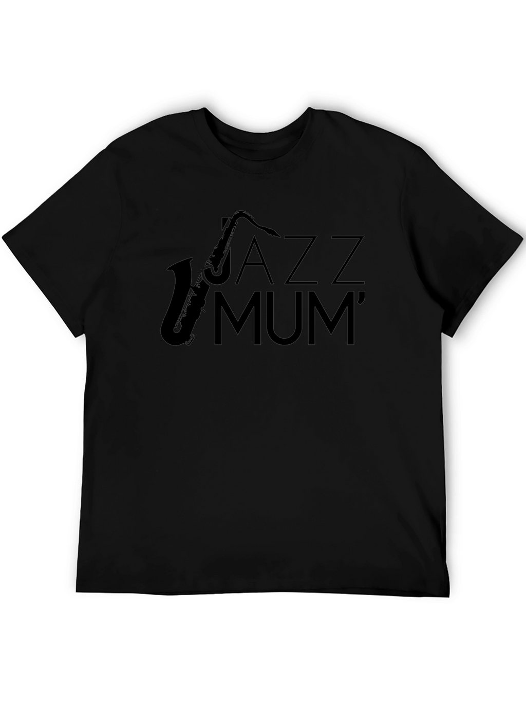 Jazz Mum Black T-Shirt - Stylish Music Lover Apparel
