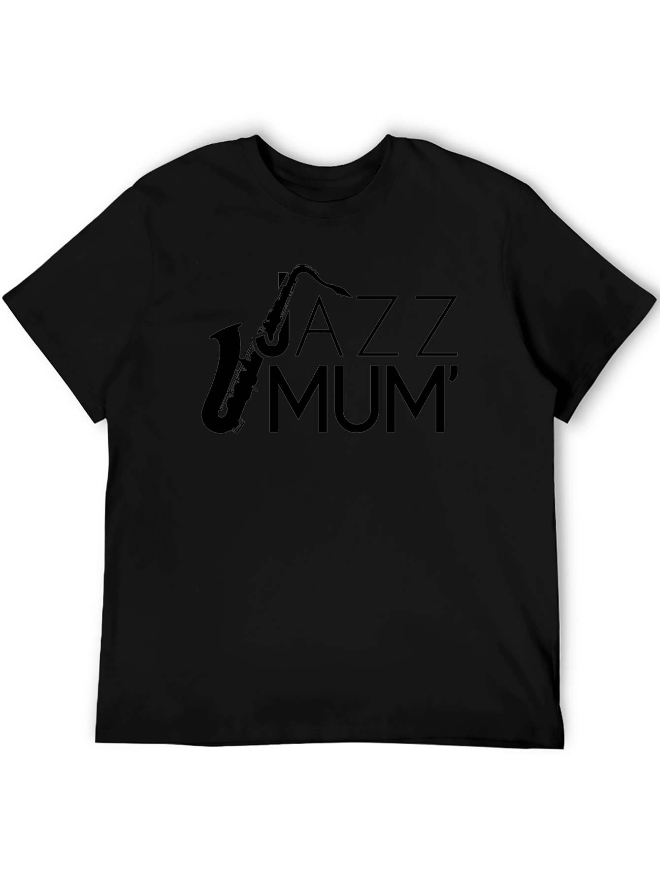 Jazz Mum Black T-Shirt - Stylish Music Lover Apparel