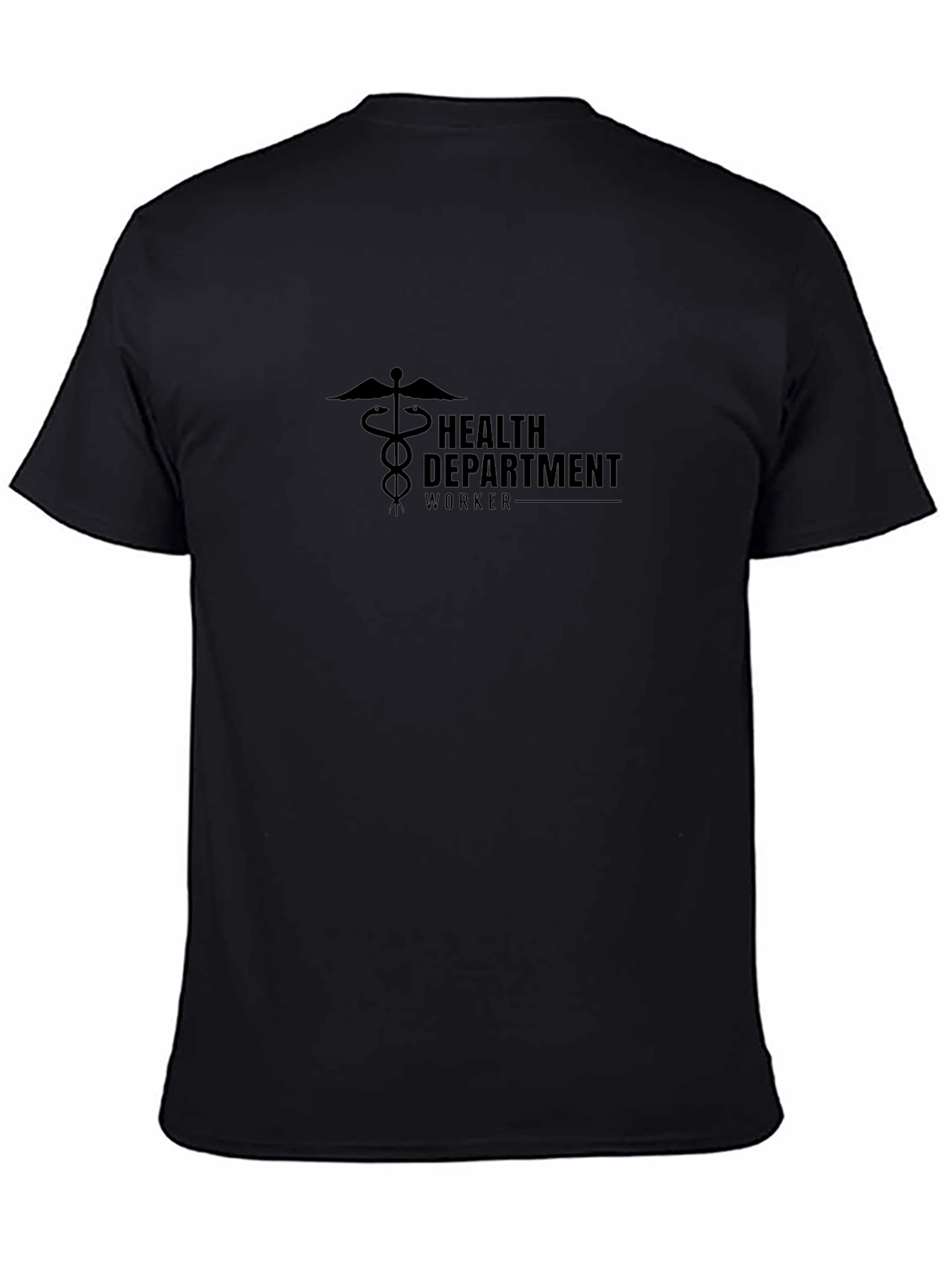 Health Department Worker Black T-Shirt