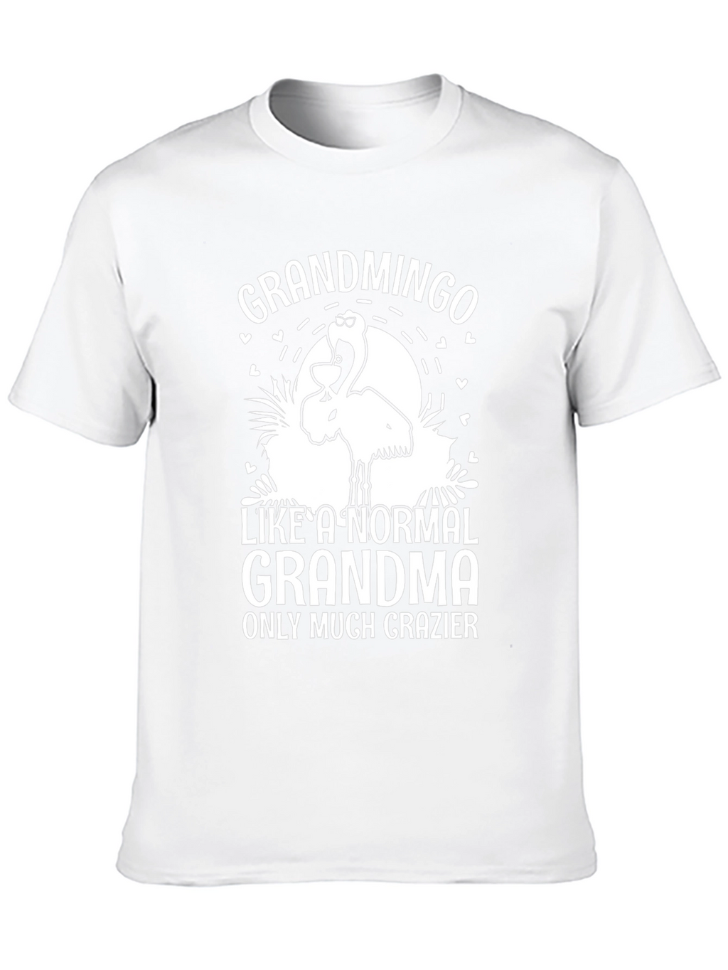 Grandmingo Grandma T-Shirt Funny Flamingo Graphic Tee
