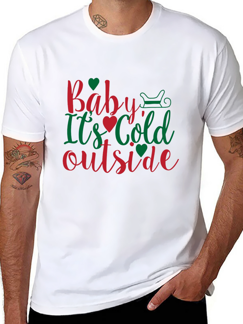 Baby Its Cold Outside Christmas Holiday Graphic Tee