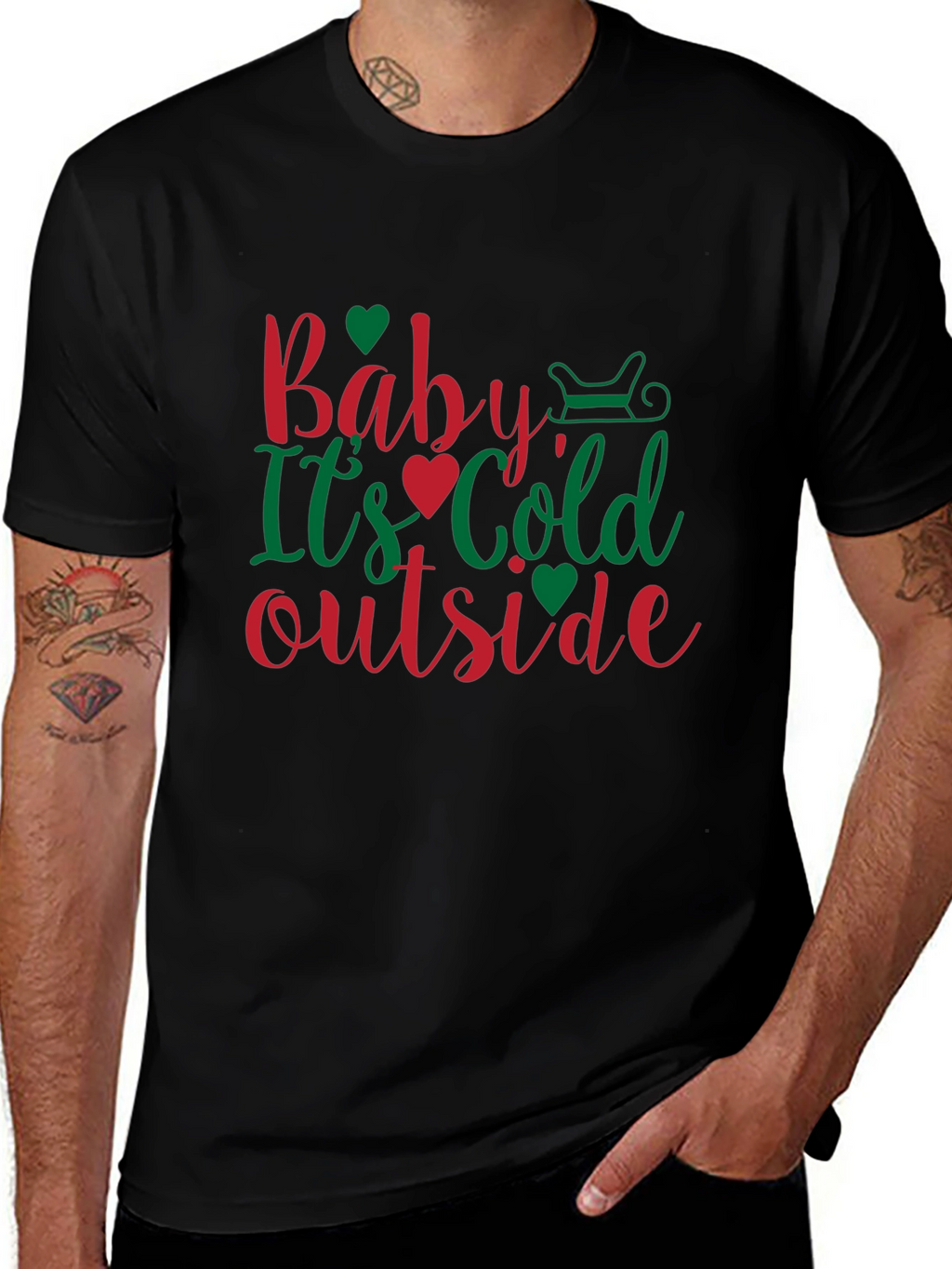 Baby Its Cold Outside Christmas Holiday Graphic Tee