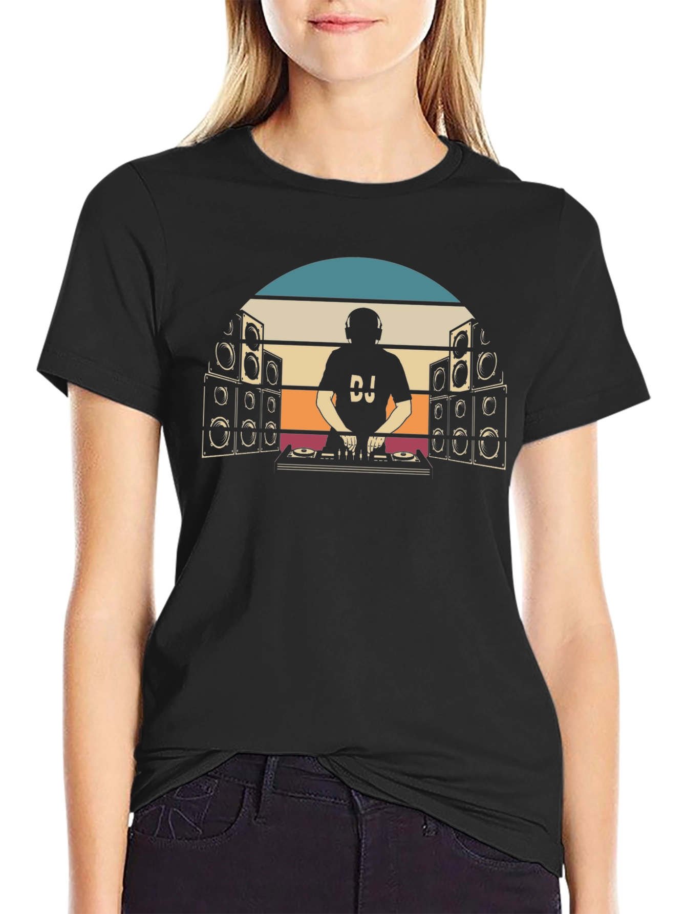 DJ Retro Sunset Graphic Tee