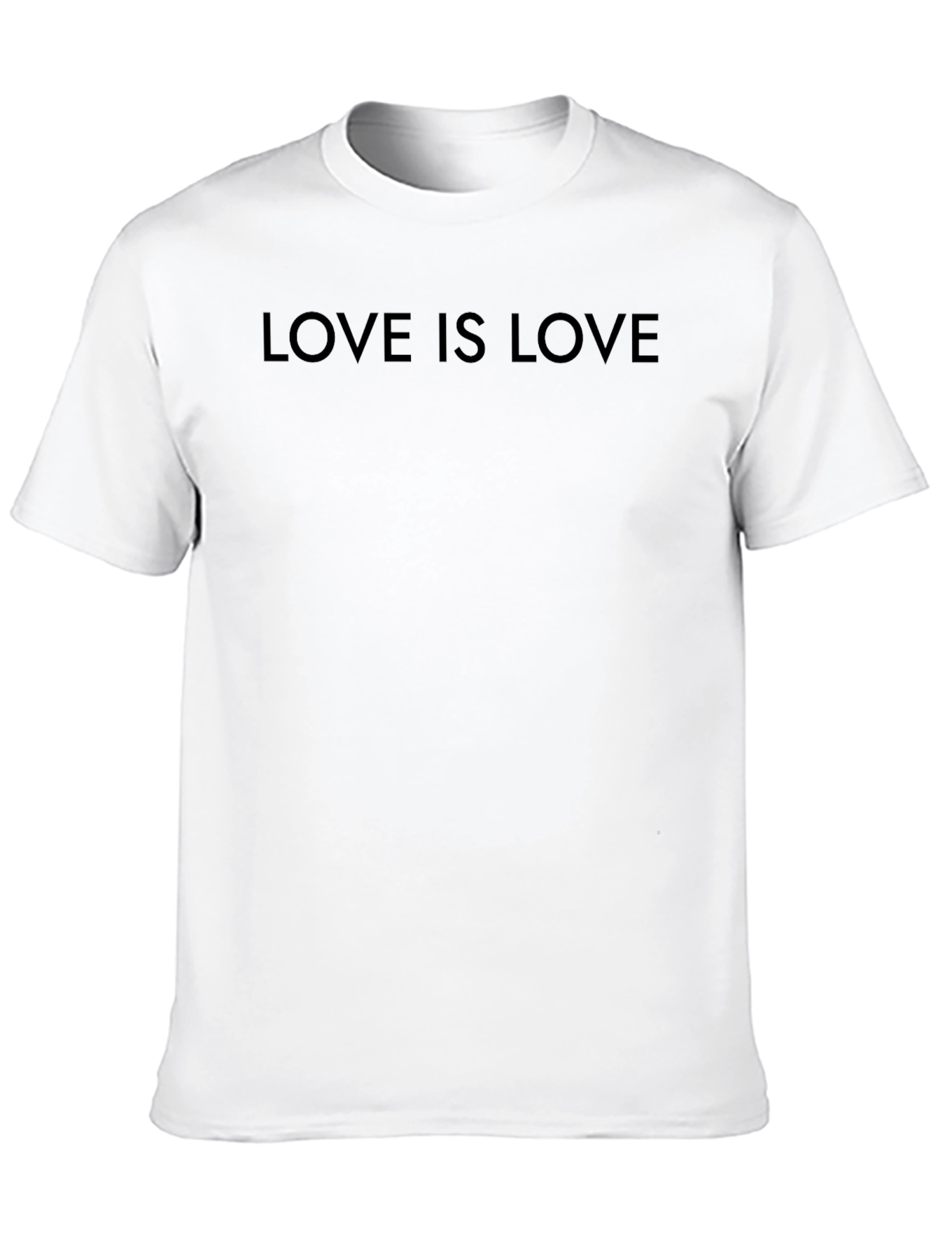 Love is Love Black Crew Neck T-Shirt