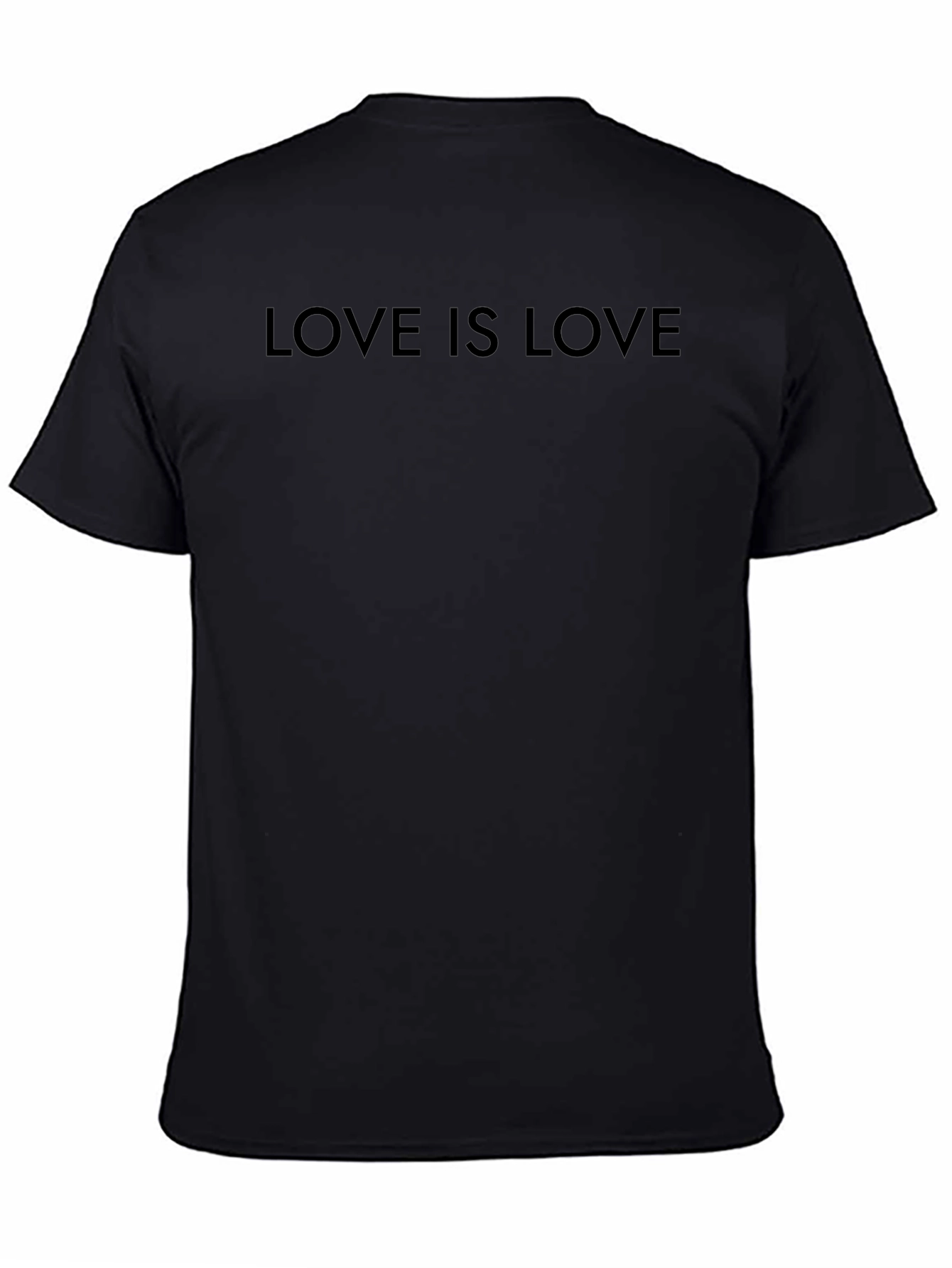 Love is Love Black Crew Neck T-Shirt