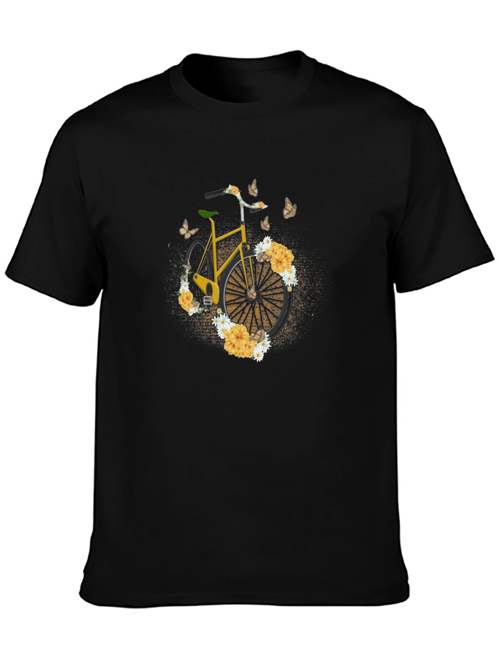 Floral Bike T-Shirt - Unique Graphic Tee