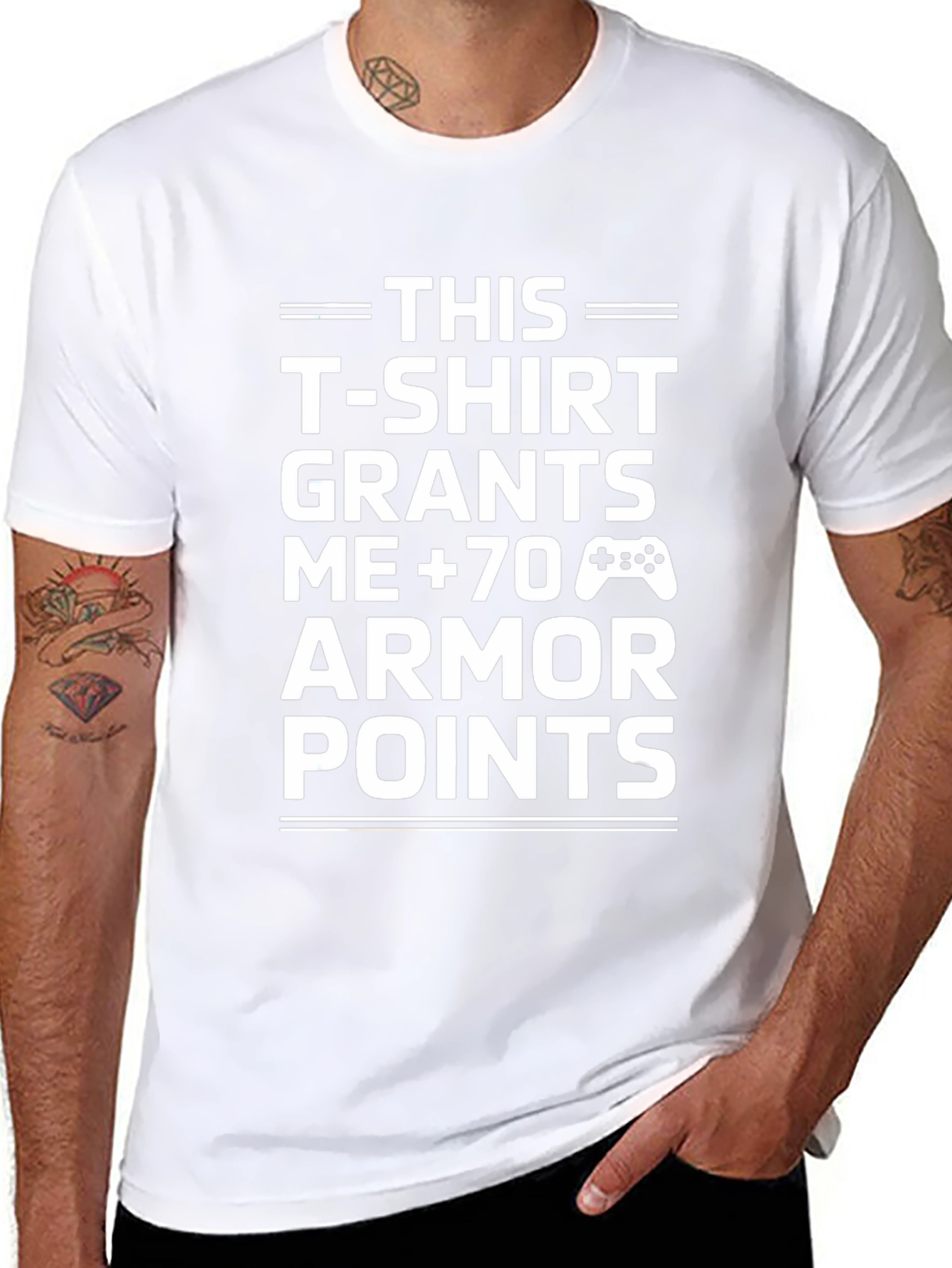 Gamer Armor Points T-Shirt - Black