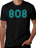 808 Graphic Tee - Retro Style Classic Cool