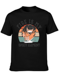 Fire Is My Spirit Element Black T-Shirt