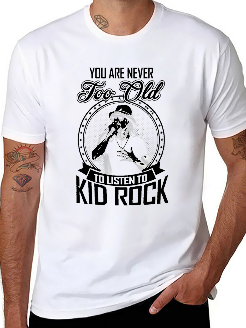 Kid Rock Never Too Old Black T-Shirt