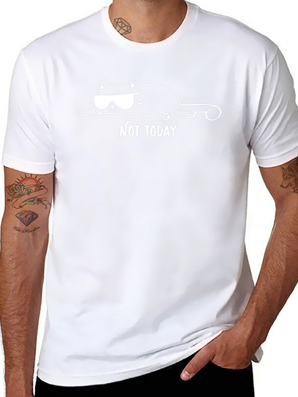 Not Today Graphic Tee - Mens Casual Shirt