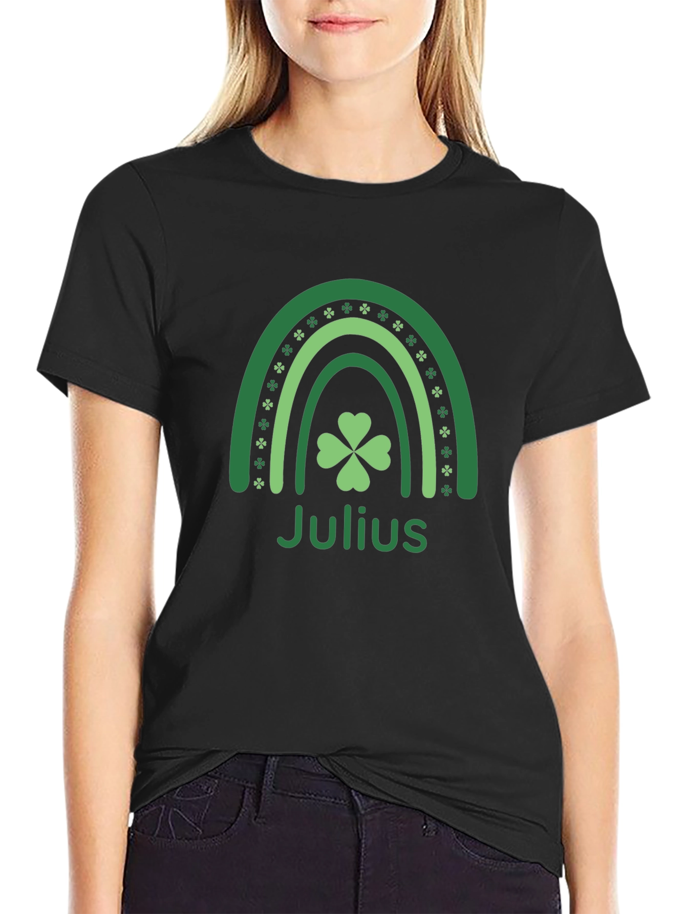 Julius St. Patricks Day Clover Rainbow T-Shirt