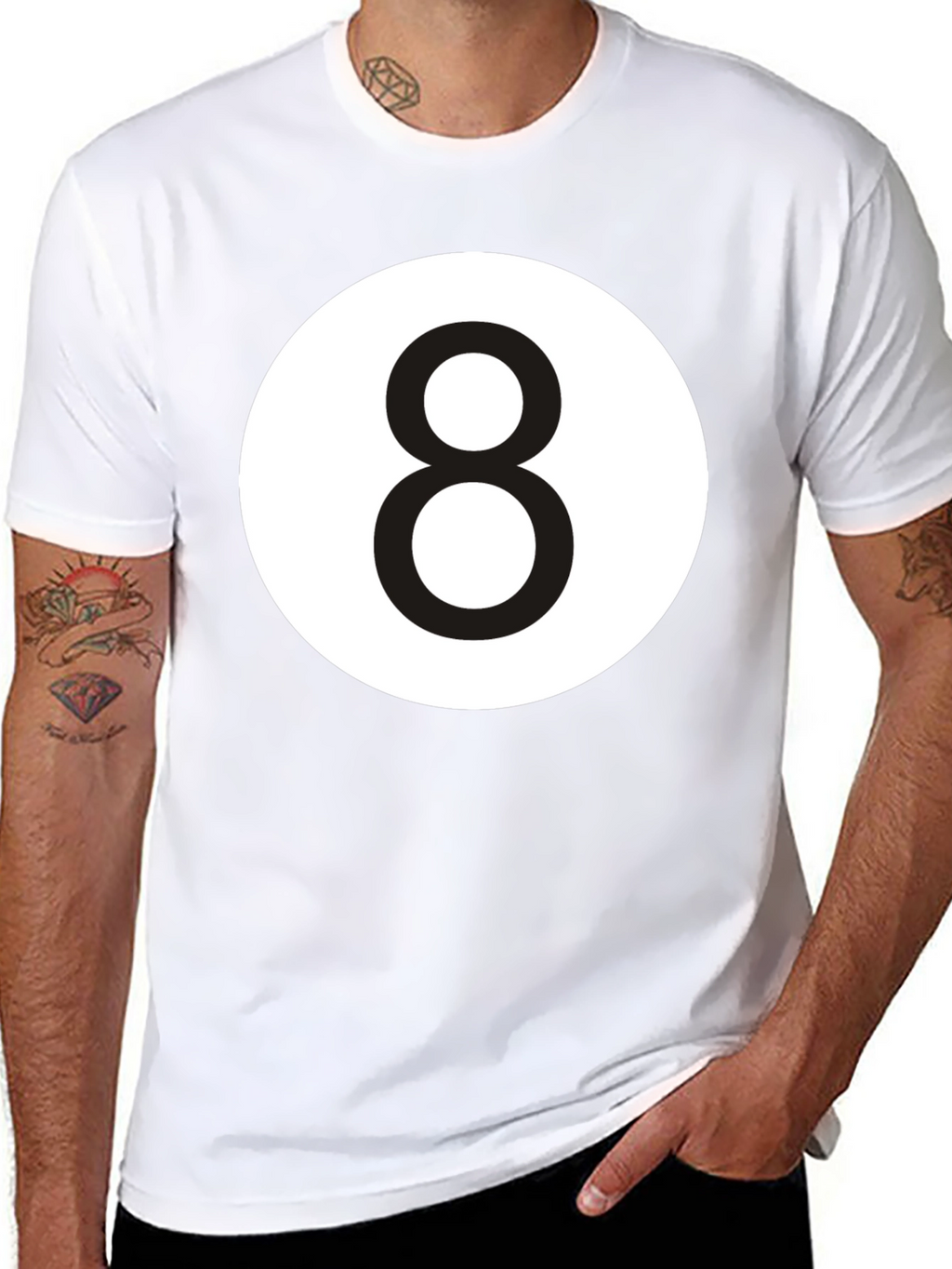 8 Ball Graphic Tee - Classic Black T-Shirt