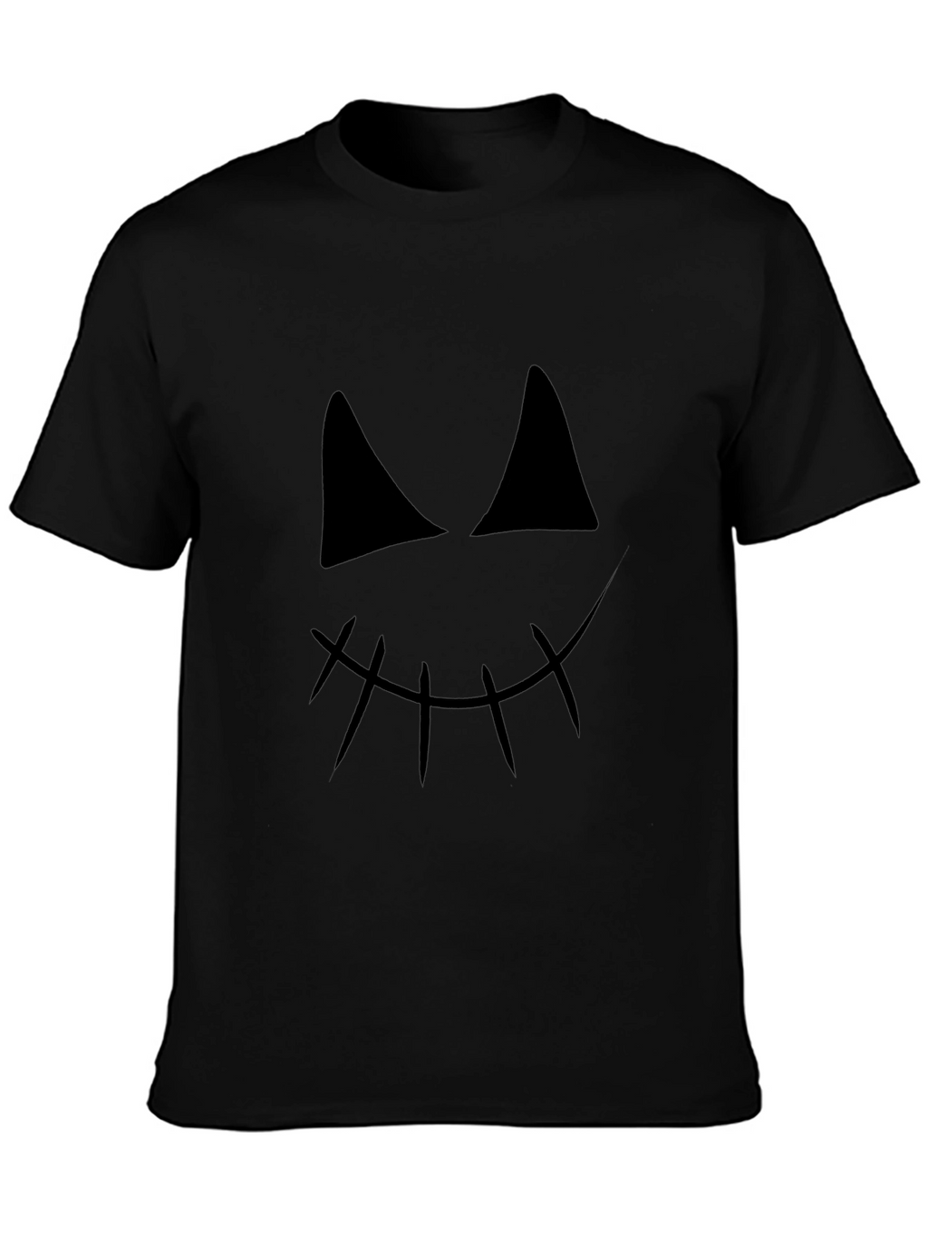 Spooky Face Graphic Tee - Halloween Shirt