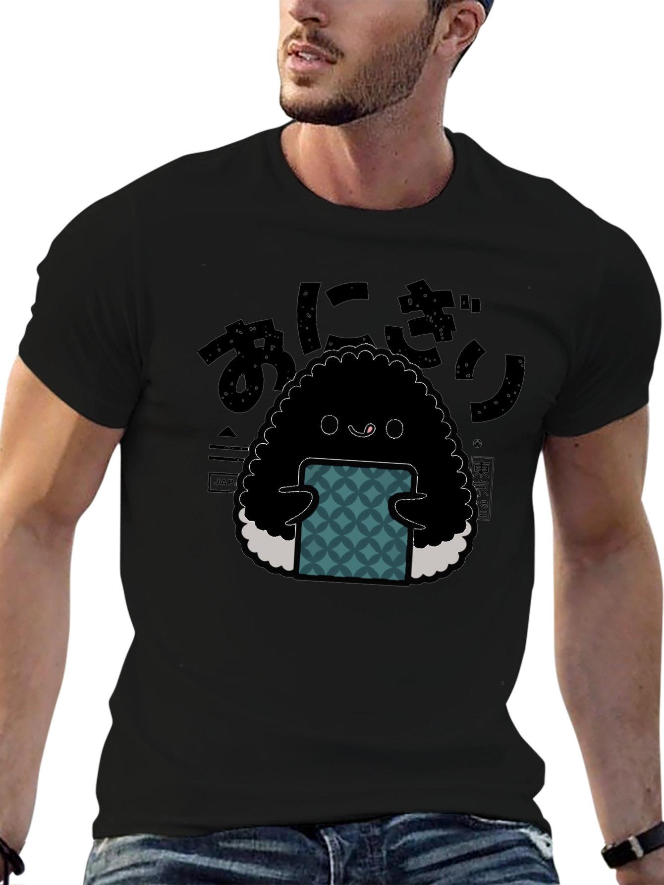 Onigiri Graphic Tee - Kawaii Japanese Rice Ball T-Shirt