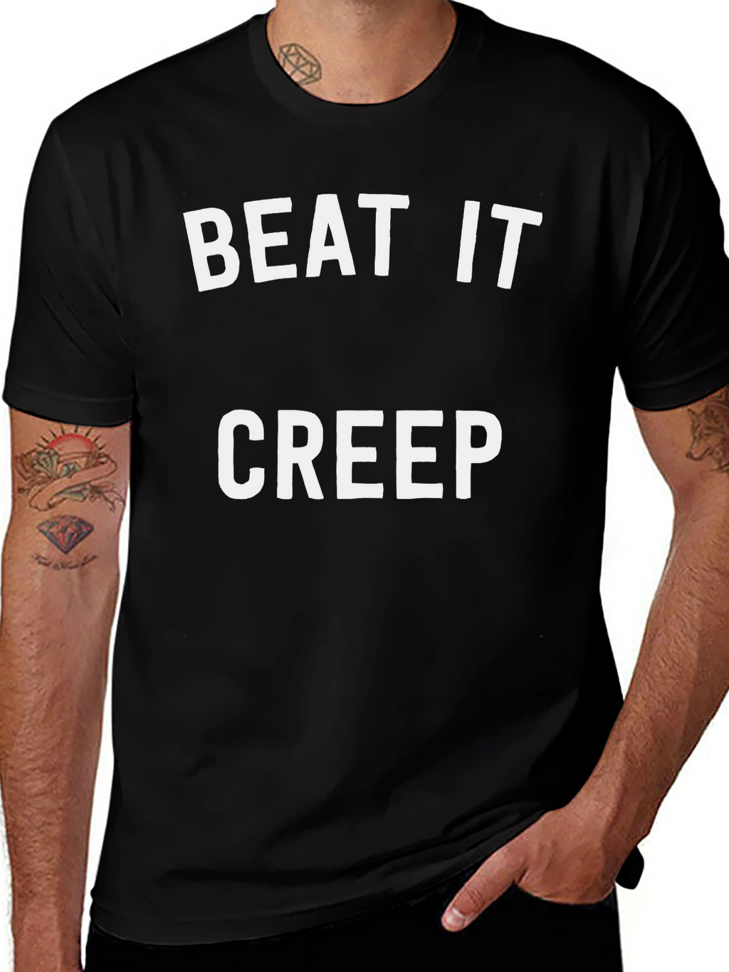 Beat It Creep Black T-Shirt