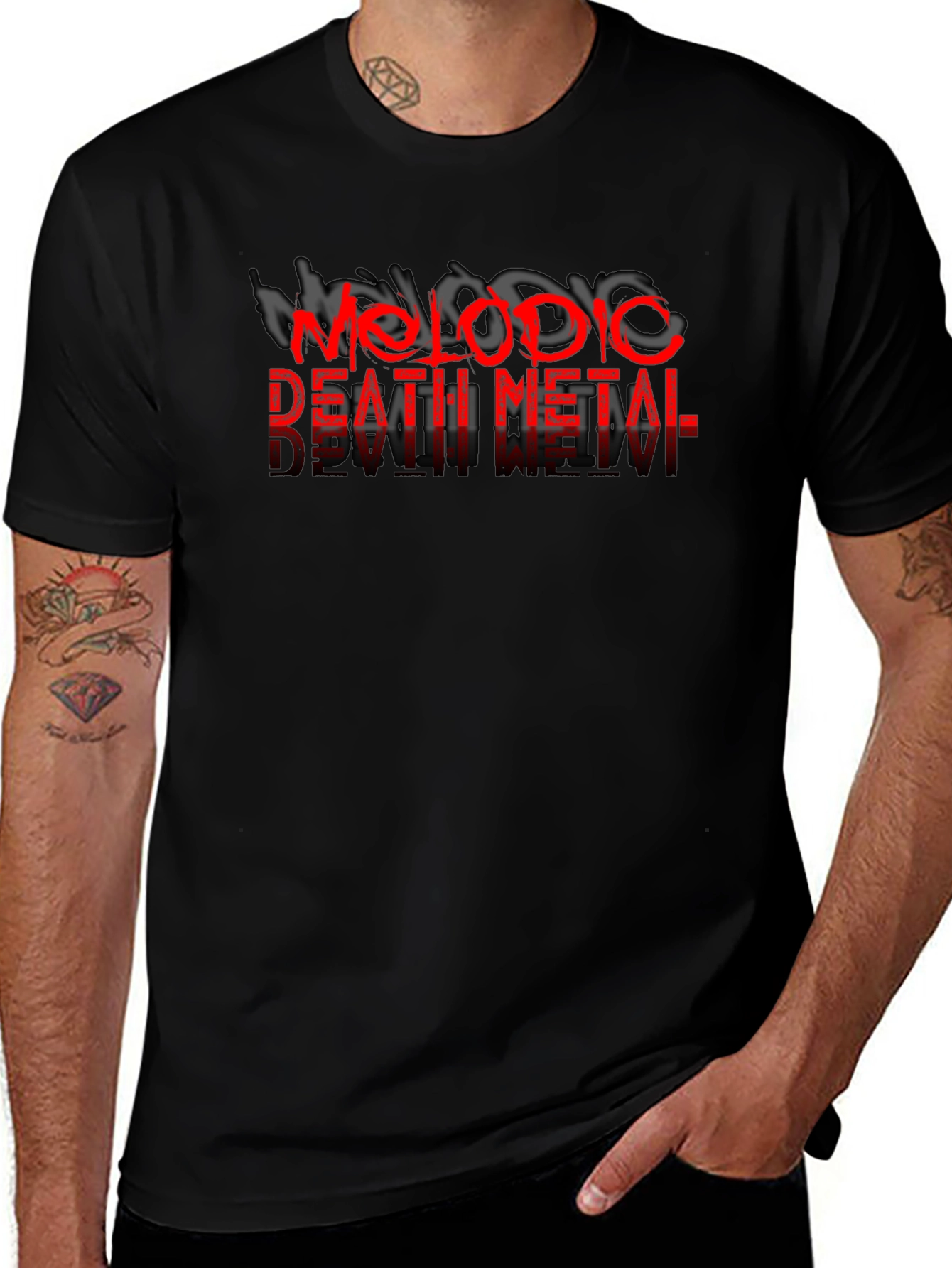 Melodic Death Metal Graphic T-Shirt - Black Tee