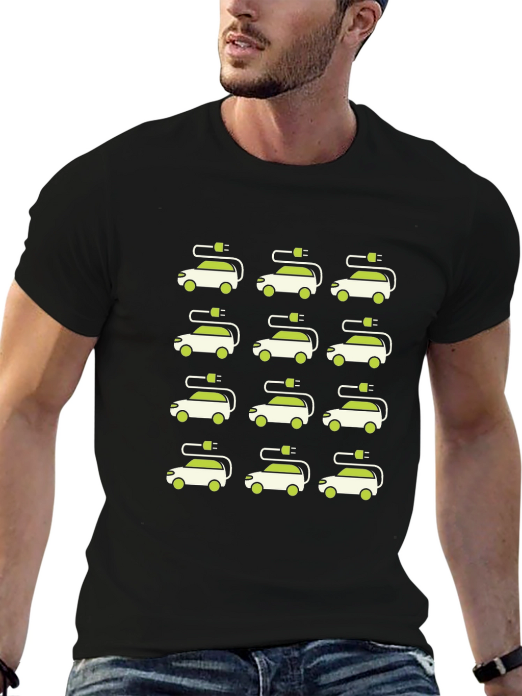 Electric Car T-Shirt - Stylish Eco-Friendly Fashion