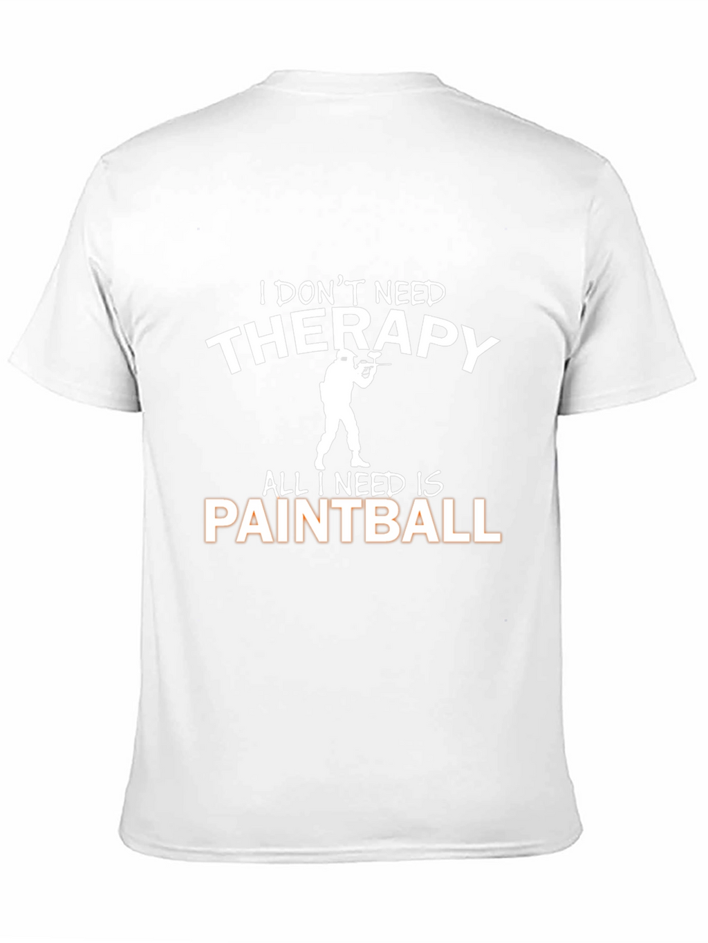 Paintball Therapy Graphic Tee - Black Cotton T-Shirt