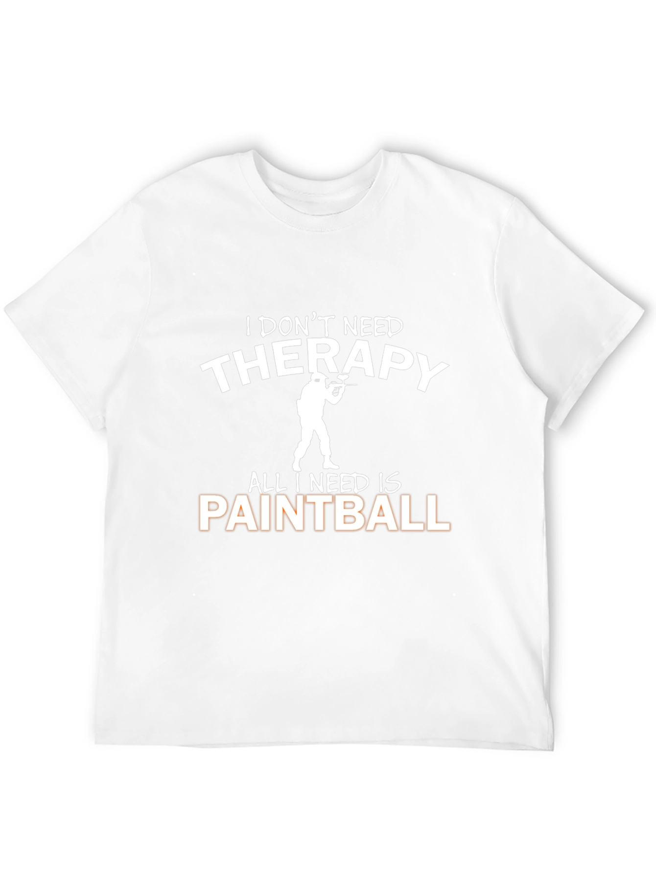 Paintball Therapy Graphic Tee - Black Cotton T-Shirt