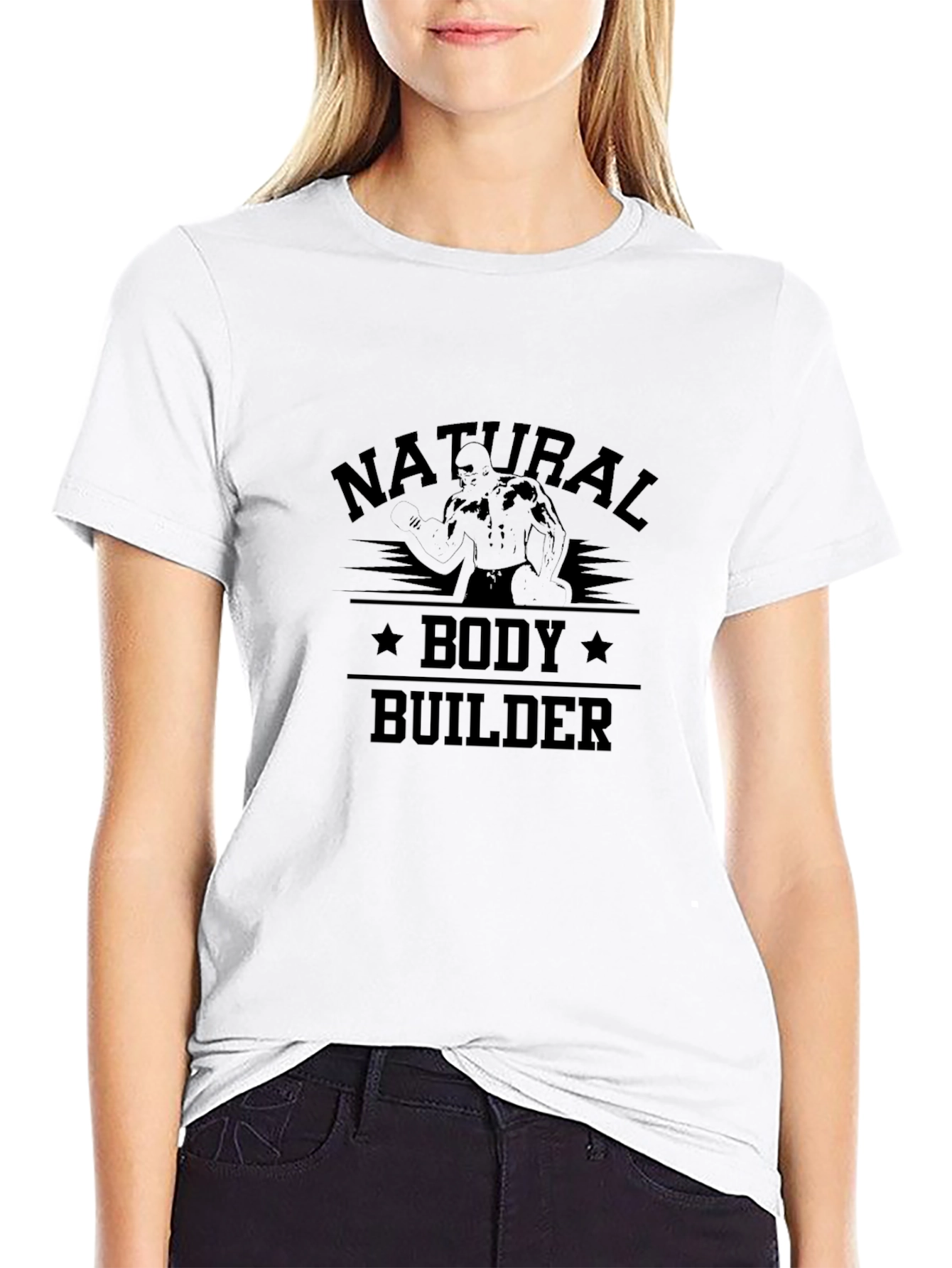 Natural Bodybuilder Black T-Shirt