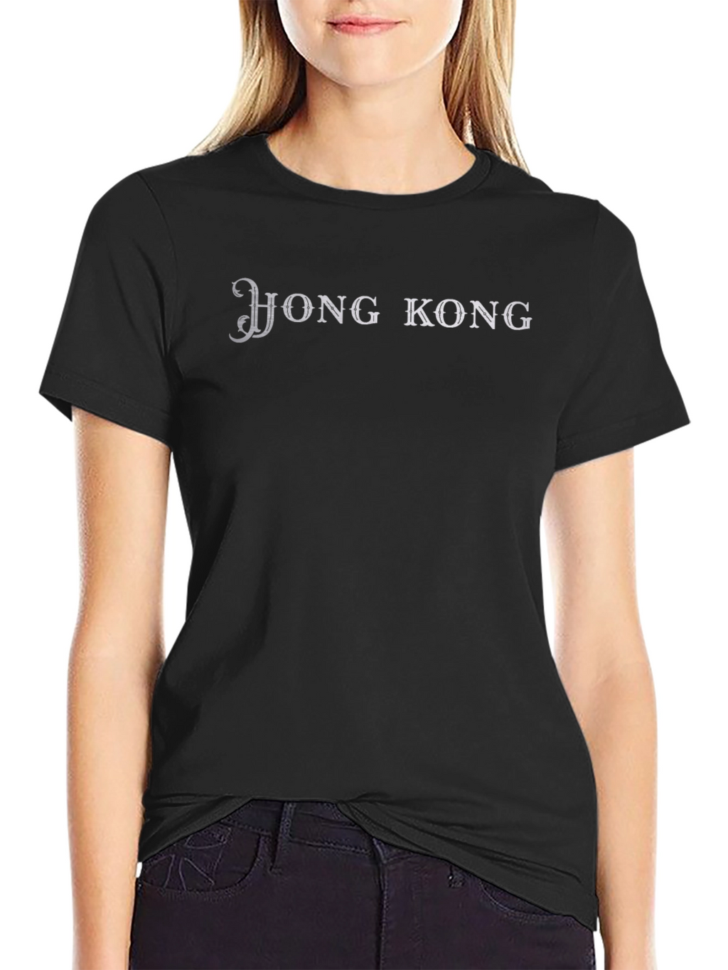 Hong Kong Black T-Shirt - Stylish Graphic Tee