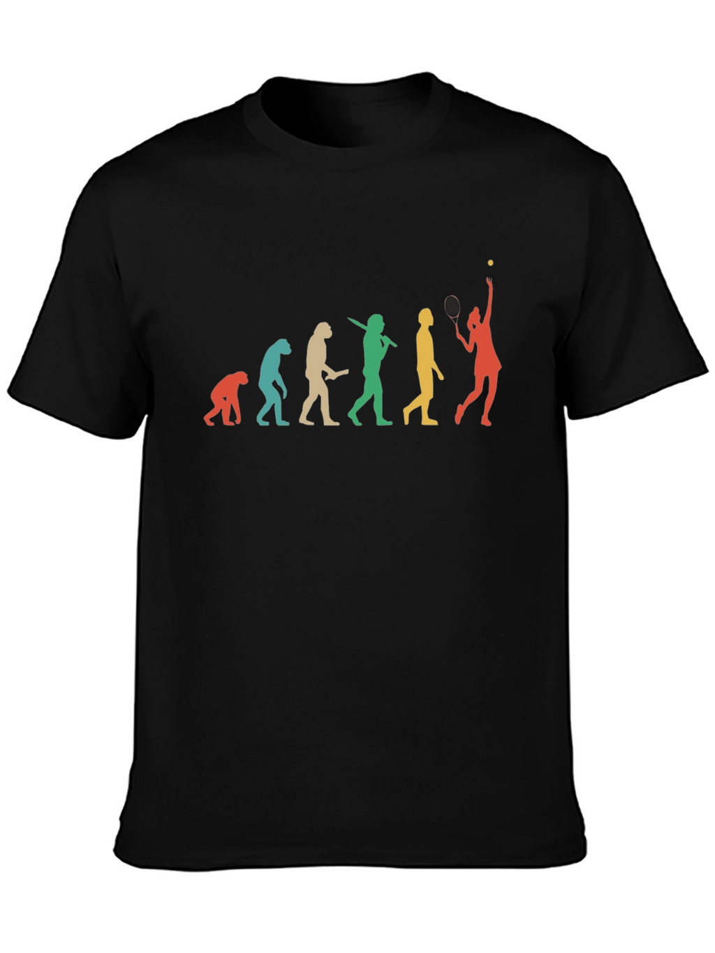 Evolution of Tennis Player Graphic Tee - Unisex