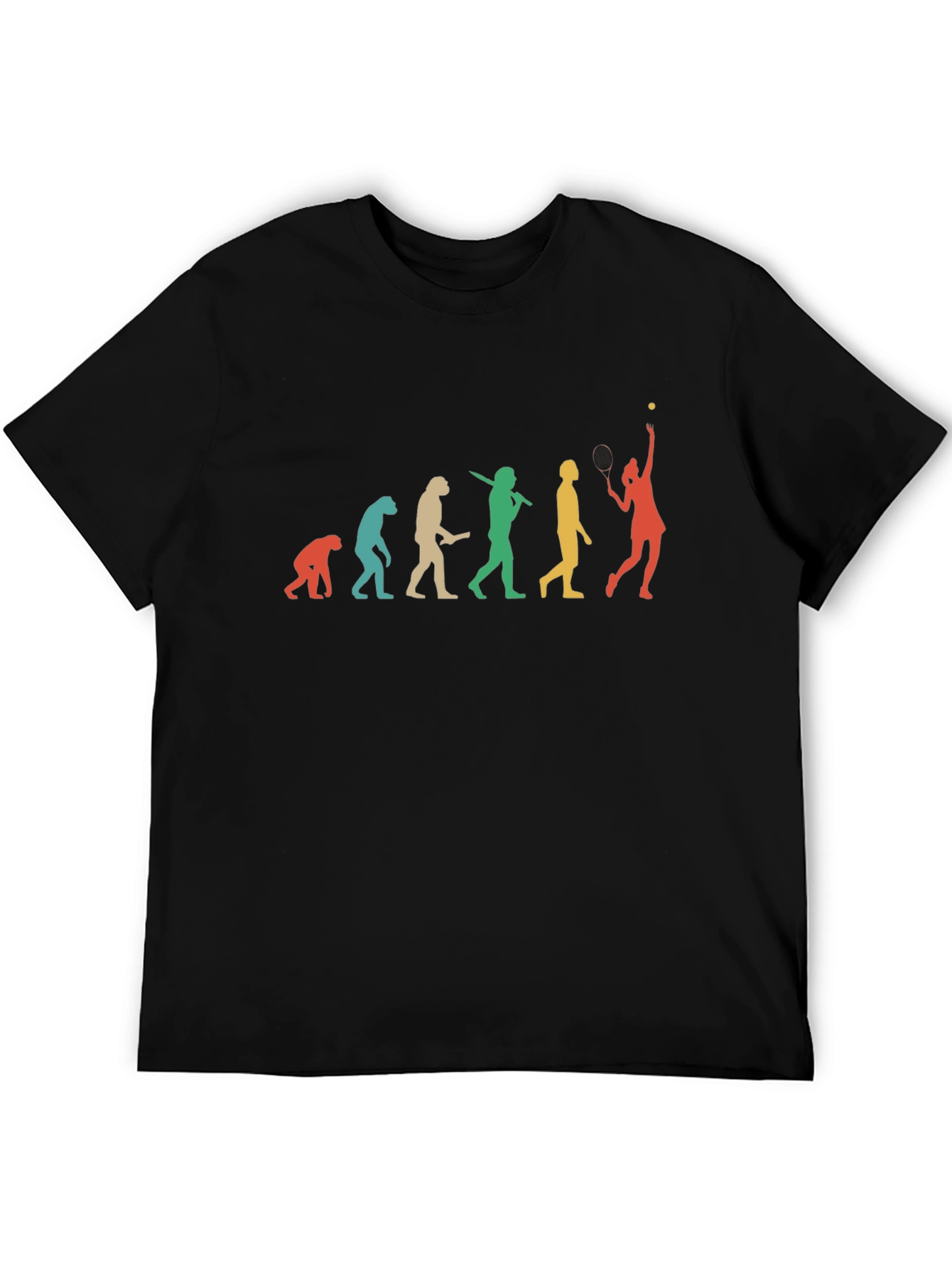 Evolution of Tennis Player Graphic Tee - Unisex
